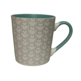 Tazas de porcelana color blanco corazones 380ml